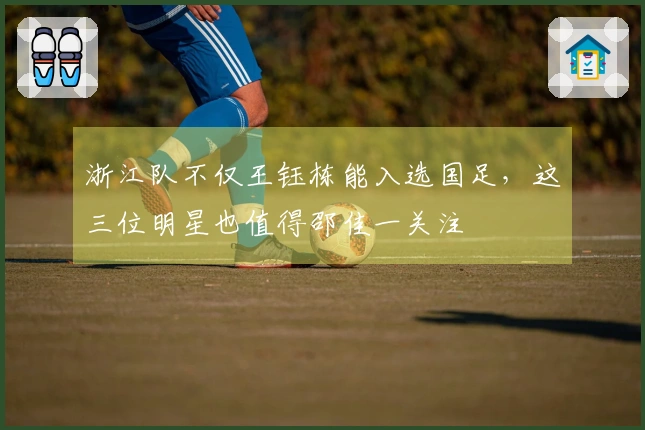 浙江队不仅王钰栋能入选国足，这三位明星也值得邵佳一关注